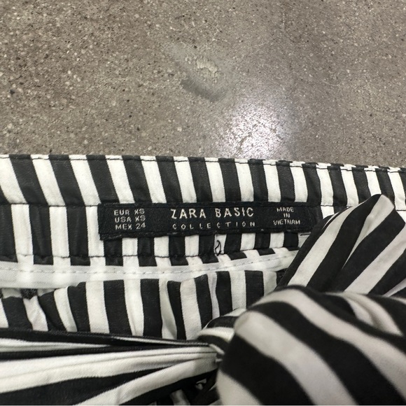 Zara High Waisted Striped Pant - Picture 3 of 9